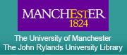 Logo of The John Rylands University Library, links to Library home page